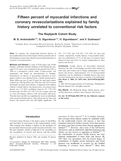 Fifteen percent of myocardial infarctions and coronary