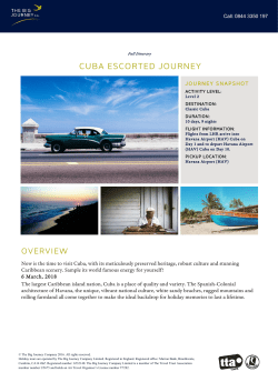 CUBA ESCORTED JOURNEY - The Big Journey Company