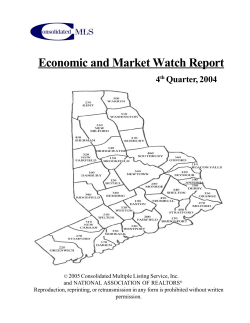 4th Quarter - Greater Fairfield County CMLS