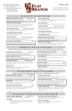 brick oven pizza scrumptious salads tasty starters thirst quenching