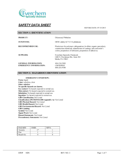 safety data sheet - Everchem Specialty Chemicals