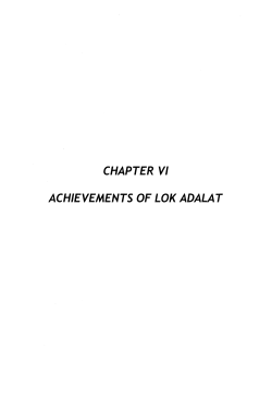 chapter vi achievements of lok adalat