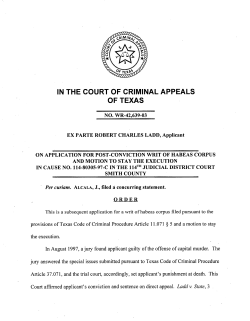 in the court of criminal appeals of texas