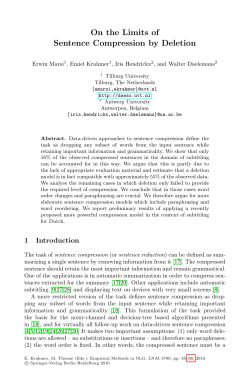 On the Limits of Sentence Compression by