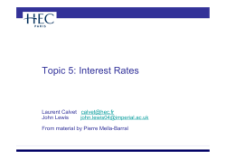 Topic 5: Interest Rates