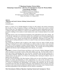 1st Binational Seminar Mexico-Belize Enhancing