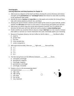 Oceanography Learning Objectives and Study Questions for