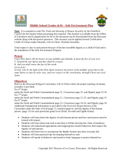 Middle School - Diocese of La Crosse
