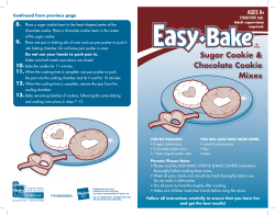 Easy Bake Oven Sugar Cookie and Chocolate Cookie