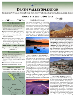 death valley splendor - Long Beach City College