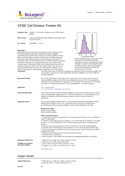 CFSE Cell Division Tracker Kit