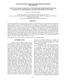 effect of mikania cordata on non-specific immune response and