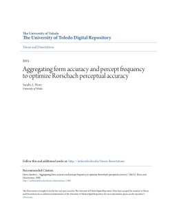 Aggregating form accuracy and percept frequency to optimize