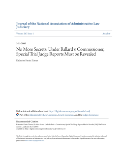 No More Secrets: Under Ballard v. Commissioner, Special Trial