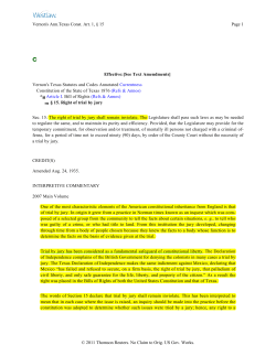 Current Constitution of the State of Texas