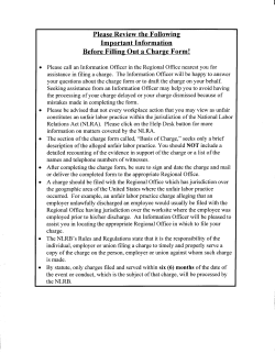 Form NLRB-501 - Charge Against Employer