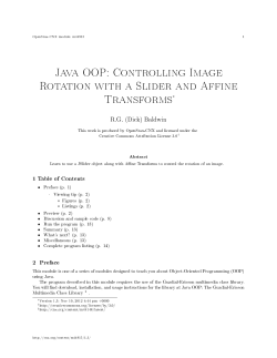 Java OOP: Controlling Image Rotation with a Slider