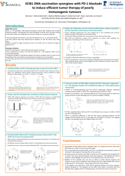 SCIB1 DNA vaccination synergises with PD