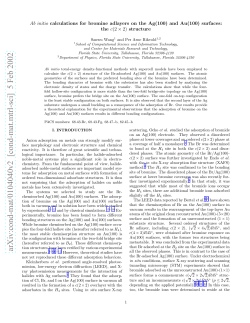 Ab initio calculations for bromine adlayers on the Ag (100) and Au