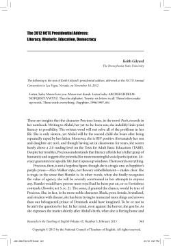 Literacy, Rhetoric, Education, Democracy