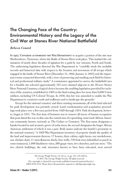 The Changing Face of the Country: Environmental History and the