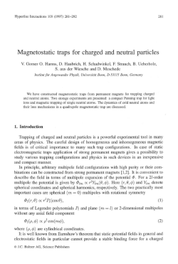 Magnetostatic traps for charged and neutral particles