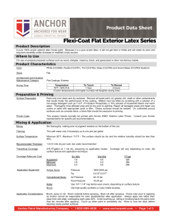 Flexi-Coat Flat Exterior Latex Series