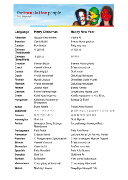 Language Merry Christmas Happy New Year