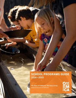 school programs guide - Oakland Museum of California