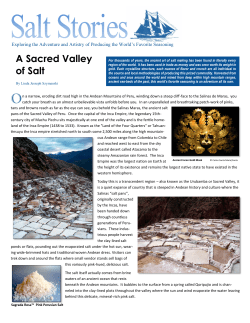 A Sacred Valley of Salt