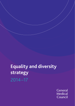 Equality and diversity strategy 2014 &ndash;17