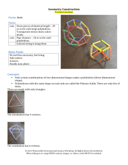 Geometry Construction - Community Science Workshop Network