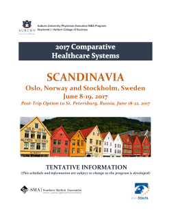 scandinavia - The Southern Medical Association