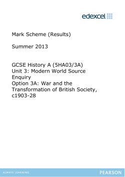 Mark Scheme - Edexcel