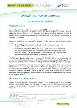 SPIRIVA - Boehringer Ingelheim