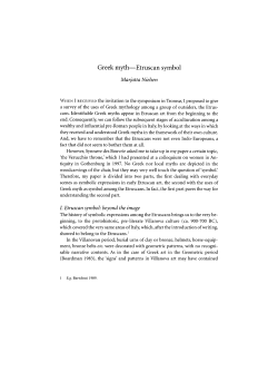 Greek myth-Etruscan symbol