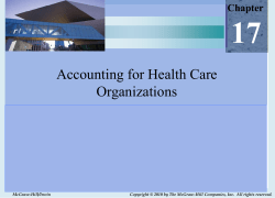 Accounting for Health Care Organizations