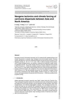 Printer-friendly Version - Solid Earth Discussions