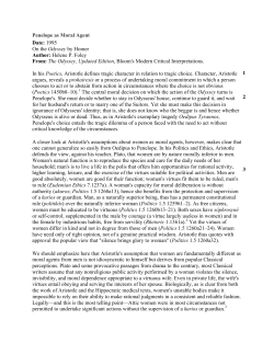 Example Character Analysis in Odyssey