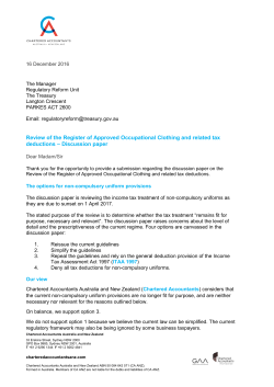 Review of the Register of Approved Occupational Clothing and