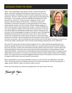 message from the dean - Wichita State University