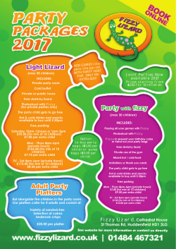 Light Lizard Party with fizzy Adult Party Platters