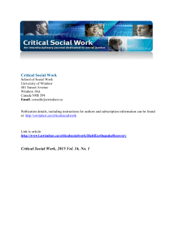 A Critical Discourse Analysis of Haiti Earthquake Recovery in New