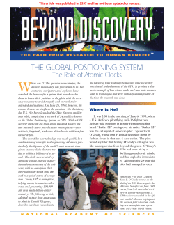 the global positioning system - National Academy of Sciences