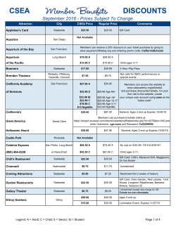 CSEA DISCOUNTS