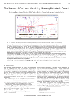 The Streams of Our Lives: Visualizing Listening Histories