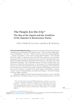 The People Are the City - Cambridge University Press