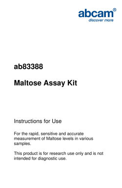 ab83388 Maltose Assay Kit