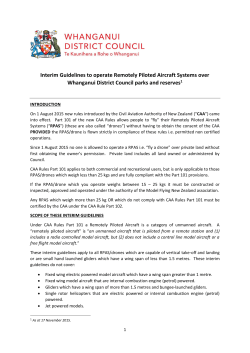 Drone Guidelines - Whanganui District Council