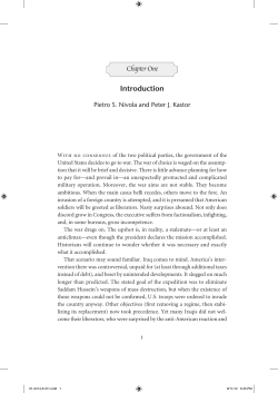 Chapter One - Brookings Institution